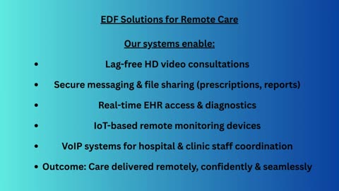 Telecom solutions for healthcare & Remote Care’s Future