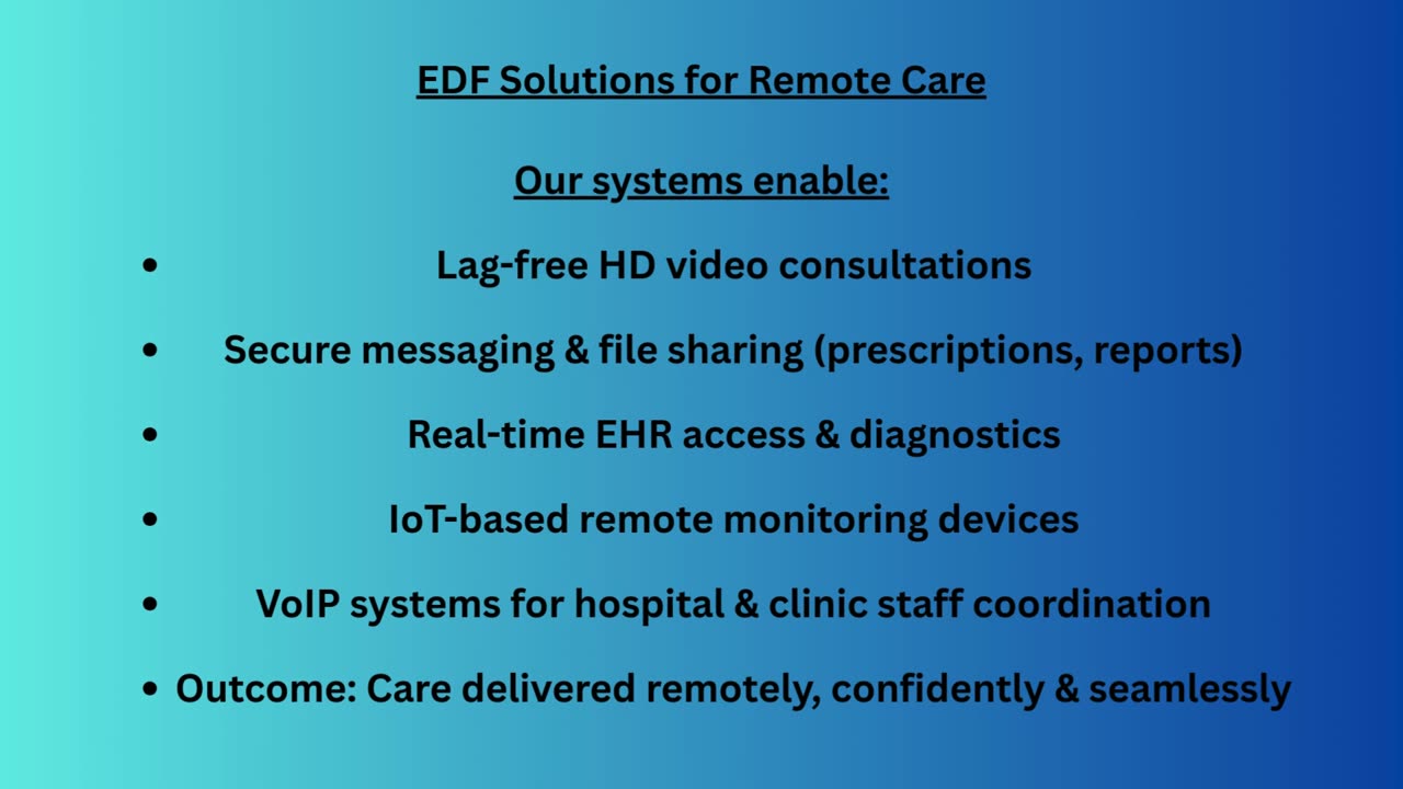 Telecom solutions for healthcare & Remote Care’s Future