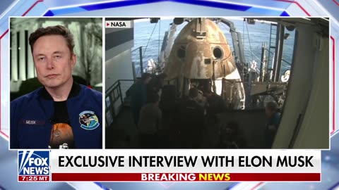 Hannity - Space X Brings Astronauts Home