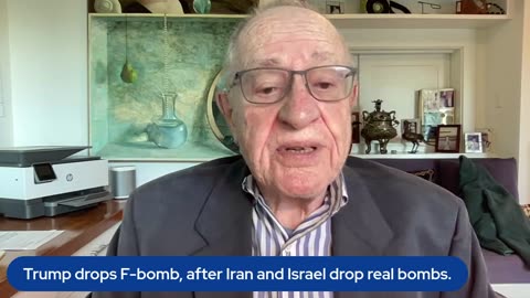 Trump drops F-bomb, after Iran and Israel drop real bombs.