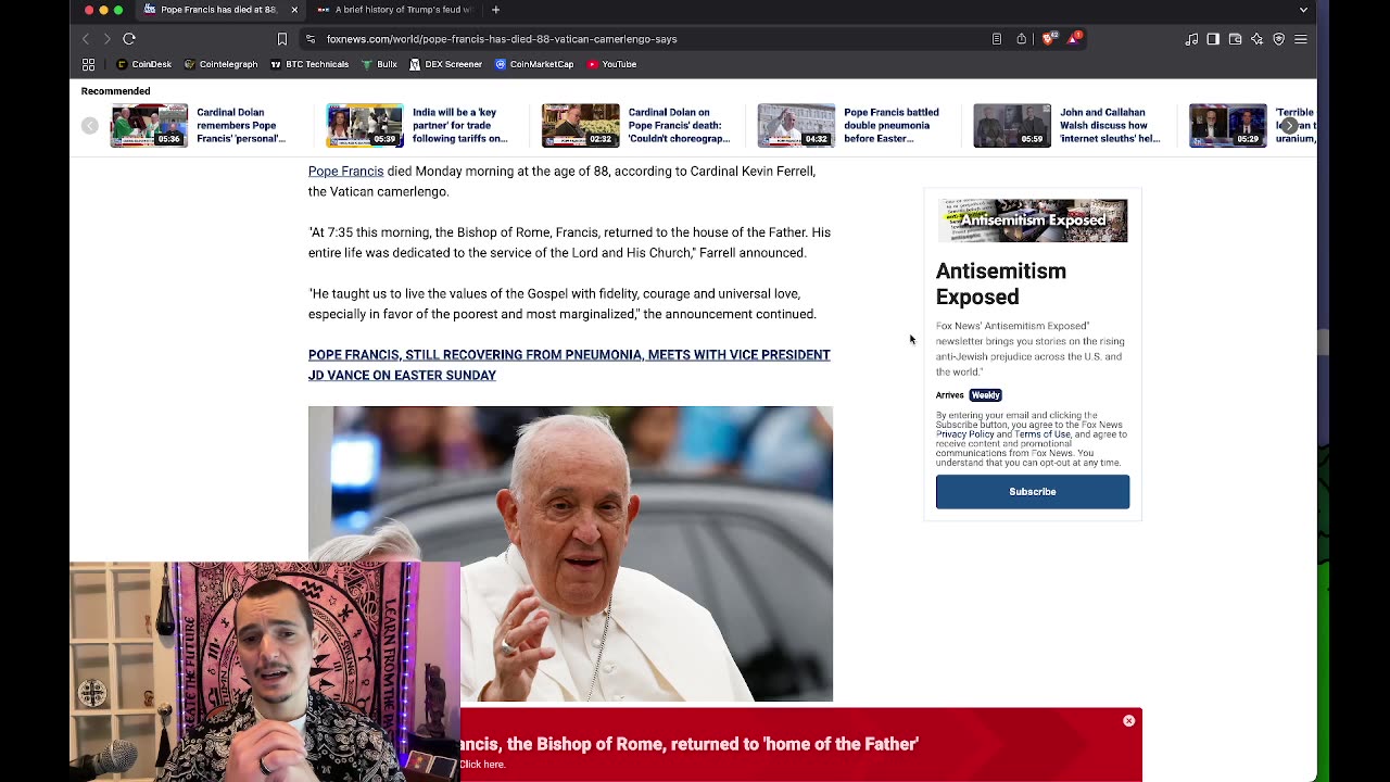 Pope Francis passes away at 88, a brief look at the relationship of Trump and the late Pope