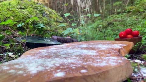 Cooking Ossobuco Sandwich in nature