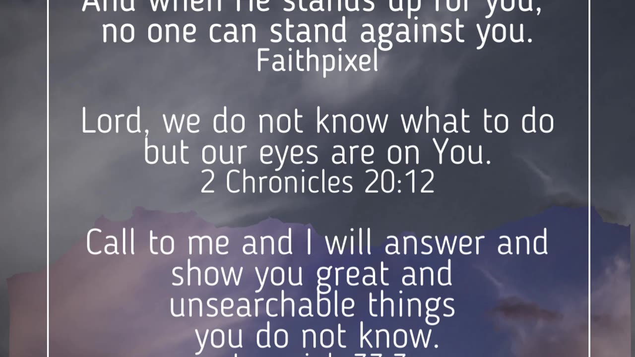 Get down on your knee and pray