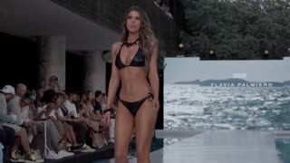 ✨ Unbelievable 4K SLOW MOTION! Flavia Palmiero Swimwear Shines at Miami Swim Week 2024 ✨