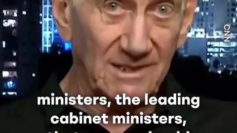 Former Israeli Prime Minister Ehud Olmert says Israel is committing war crimes.
