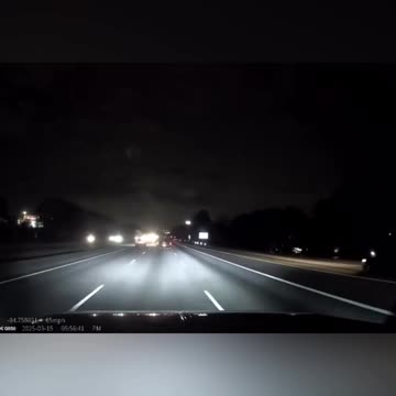 Dash cam video captures lightning strike in Atlanta Georgia