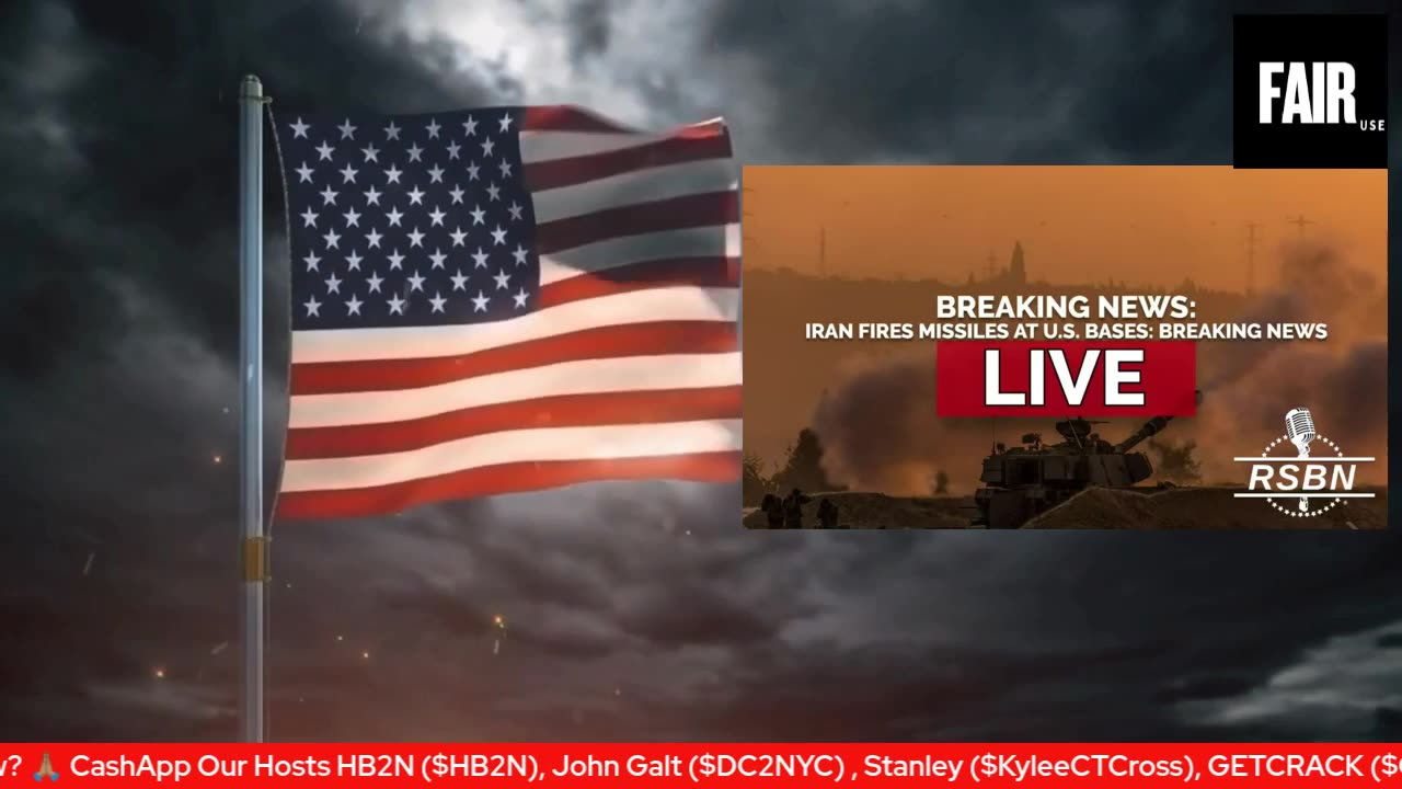LIVE: Iran Fires Missiles at U.S. Bases: Breaking News - 6/23/25 RSBN Coverage