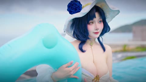 Elegant Oceanview Poolside Cosplay Muse! |