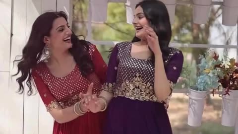 Heritage in Harmony | Sisters Twinning in Anarkali Suits
