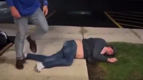 Man defends his younger brother from a bully. Clean knock out. Instant Karma