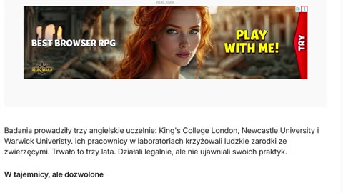 Zabawa w Boga naukowcy