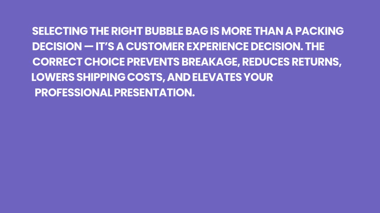 How to Choose the Right Bubble Bag for Your Business
