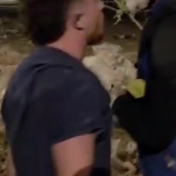 Arik Ascherman, a rabbi and human rights advocate – bleeding from a stone thrown by a settler