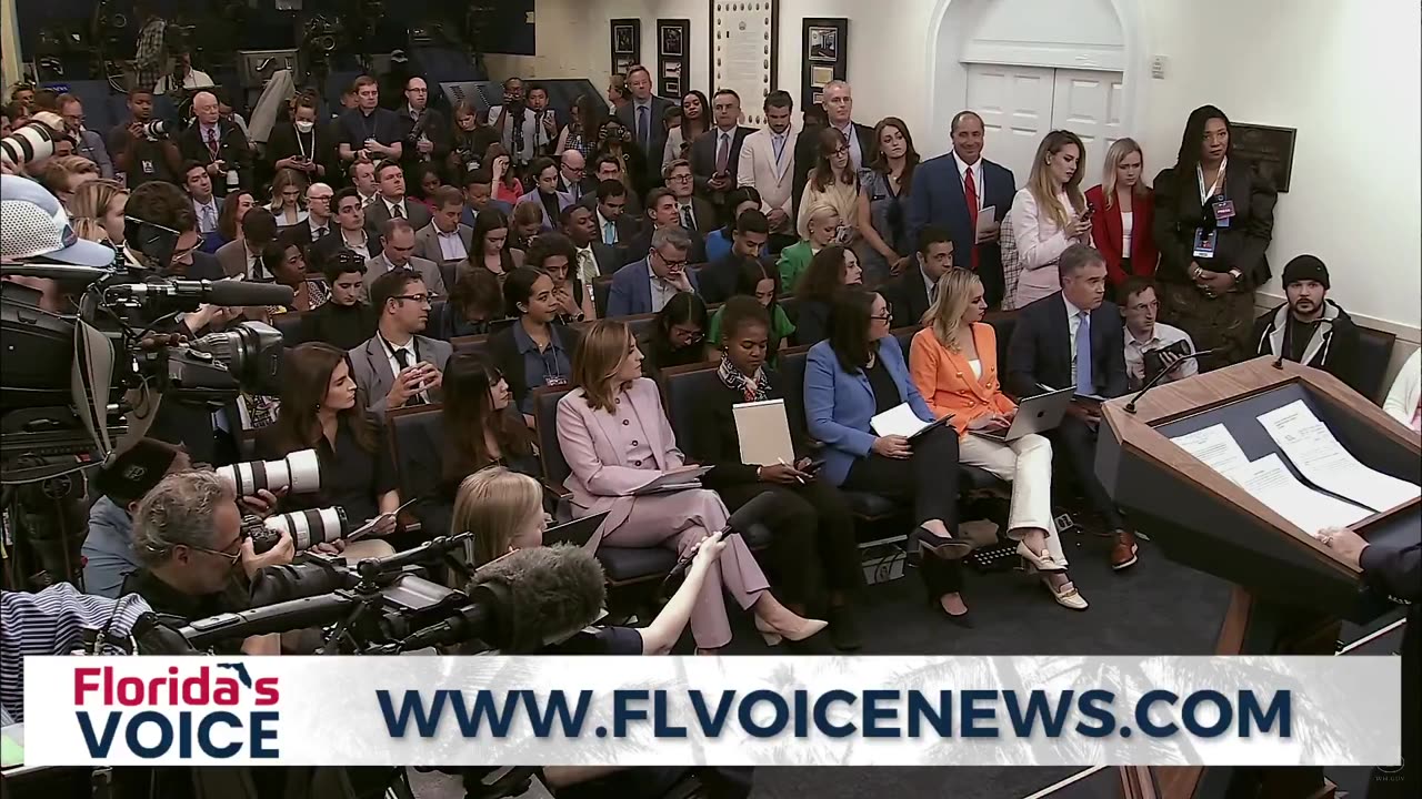 TIM POOL asks the first question at today's White House press briefing