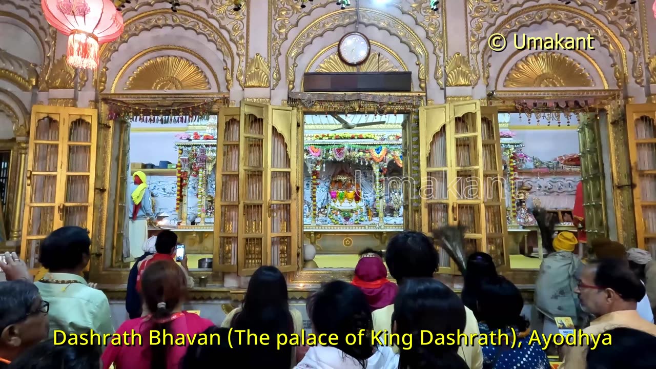 Dashrath Bhavan in Ayodhya (The palace of King Dashrath) Darshan and Evening Arati