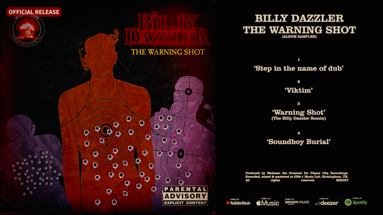 Billy Dazzler - The Warning Shot (Album Sampler)