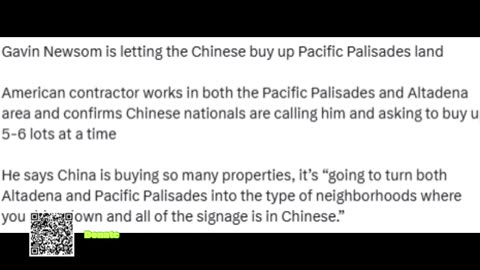 Newsom is letting the Chinese buy up Pacific Palisades land