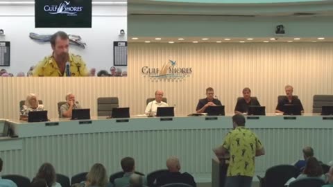 Public Comment at Gulf Shores City Council Meeting 8-11-2025