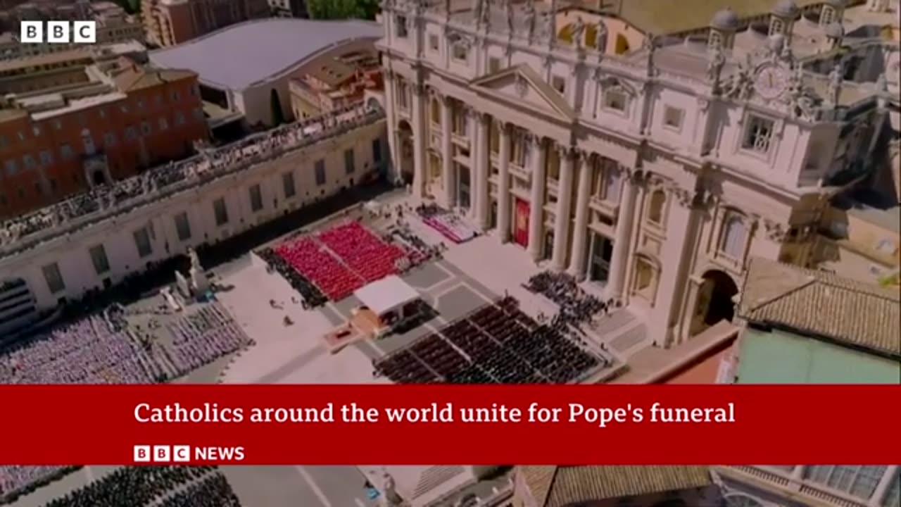 Thousands lined Rome's streets as Pope Francis laid to rest after Vatican funeral