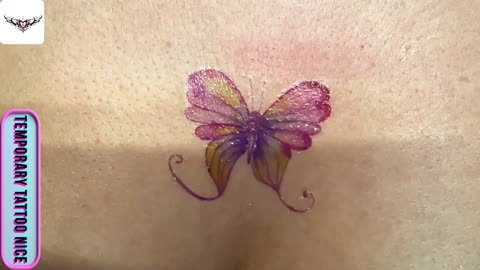 pink butterfly tattoo stickers#temporarytattoo #temporarytattoos #temporarytattosticker