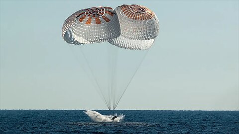 SPLASHDOWN! After Nine Months Stranded, Astronauts Return to Earth in SpaceX Dragon Capsule