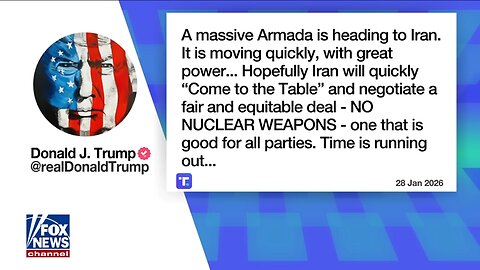 Trump DOUBLES DOWN on ‘armada’ threat to Iran: ‘It's moving quickly!’