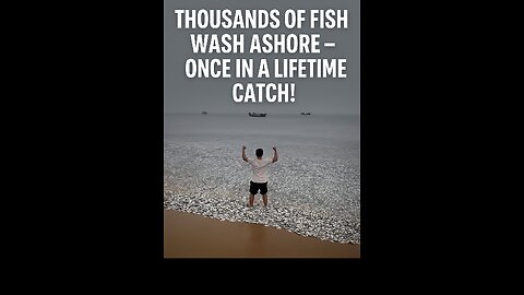 Thousands of Fish Wash Ashore – Once in a Lifetime Catch