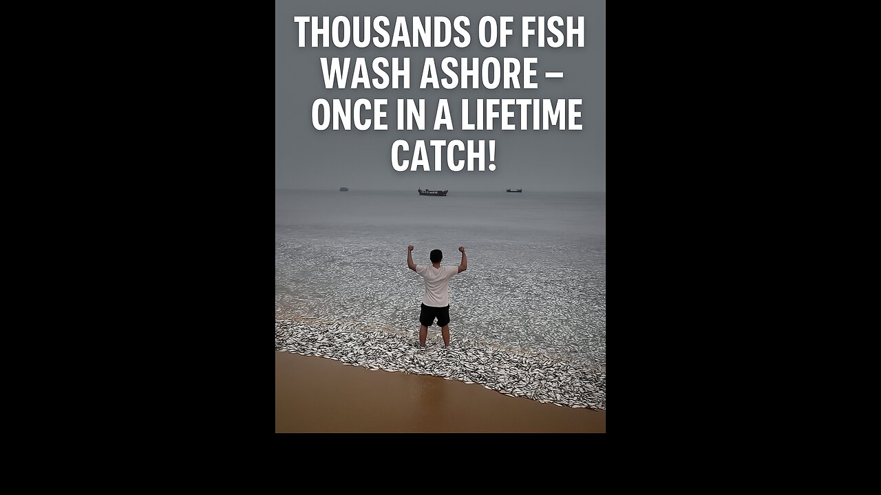 Thousands of Fish Wash Ashore – Once in a Lifetime Catch
