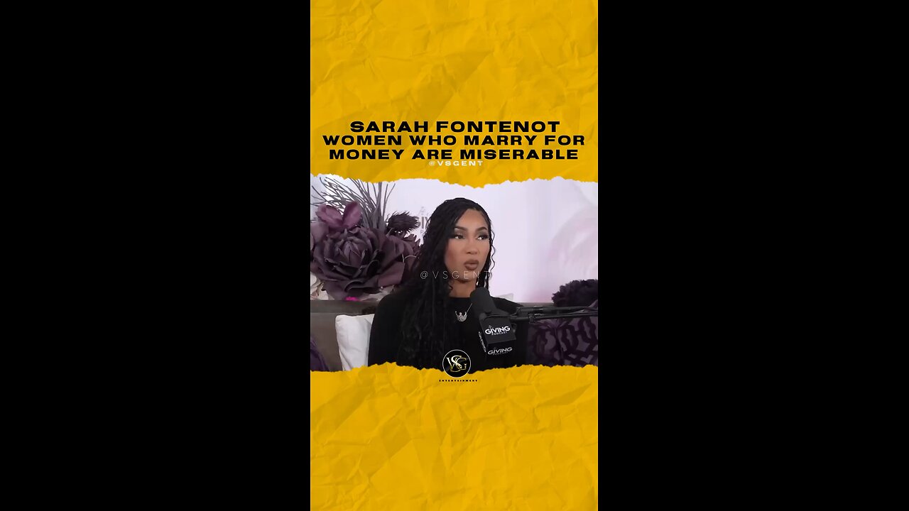 @mssarahfontenot Women who marry for money are miserable