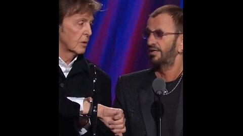Paul McCartney inducts Ringo into Rock n Roll Hall of Fame (wait for it!) #ringostarr #paulmccartney