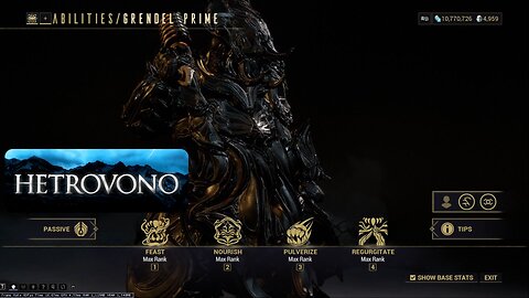 [Warframe] Grendel Prime Breakdown