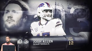 CHANNELADRIANTV Reacts | 3: Josh Allen (QB, Bills) | Top 100 Players of 2025