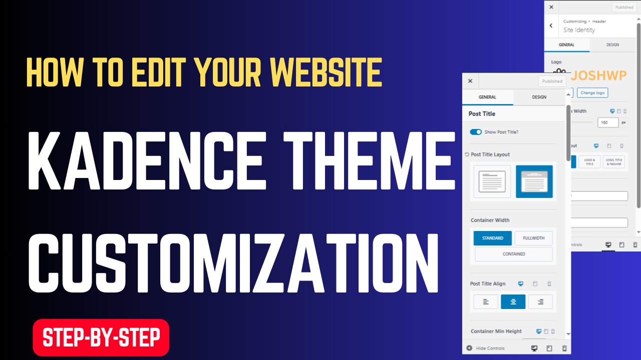 How to Edit a Website | Kadence Theme Customization+ AI Features