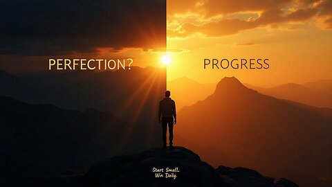 Stop Chasing Perfection | Your Brain Needs Progress ✨ (Poetic Motivation)