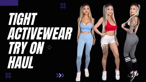 HOT GIRL TIGHT ACTIVEWEAR TRY ON HAUL, SHEIN, LULULEMON, VICTORIA’S SECRET, BOMBSHELL SPORTSWEAR