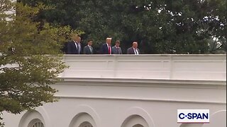 CNN White House reporter says 47 was seen on roof of the White House just now (11:17am) 8.05.25