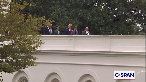 CNN White House reporter says 47 was seen on roof of the White House just now (11:17am) 8.05.25