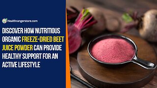 Discover how nutritious Organic Freeze-Dried Beet Juice Powder can provide healthy support for an active lifestyle
