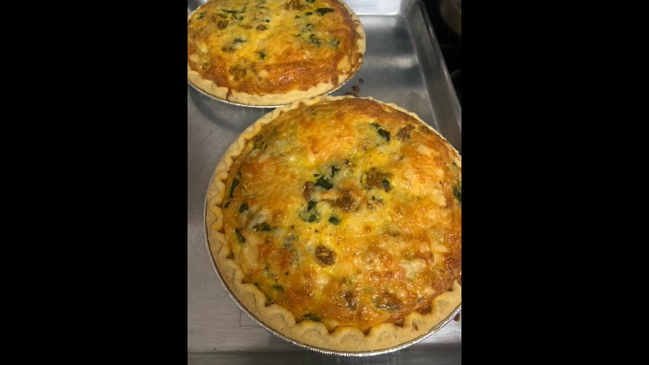 Spinach and Chorizo Quiche