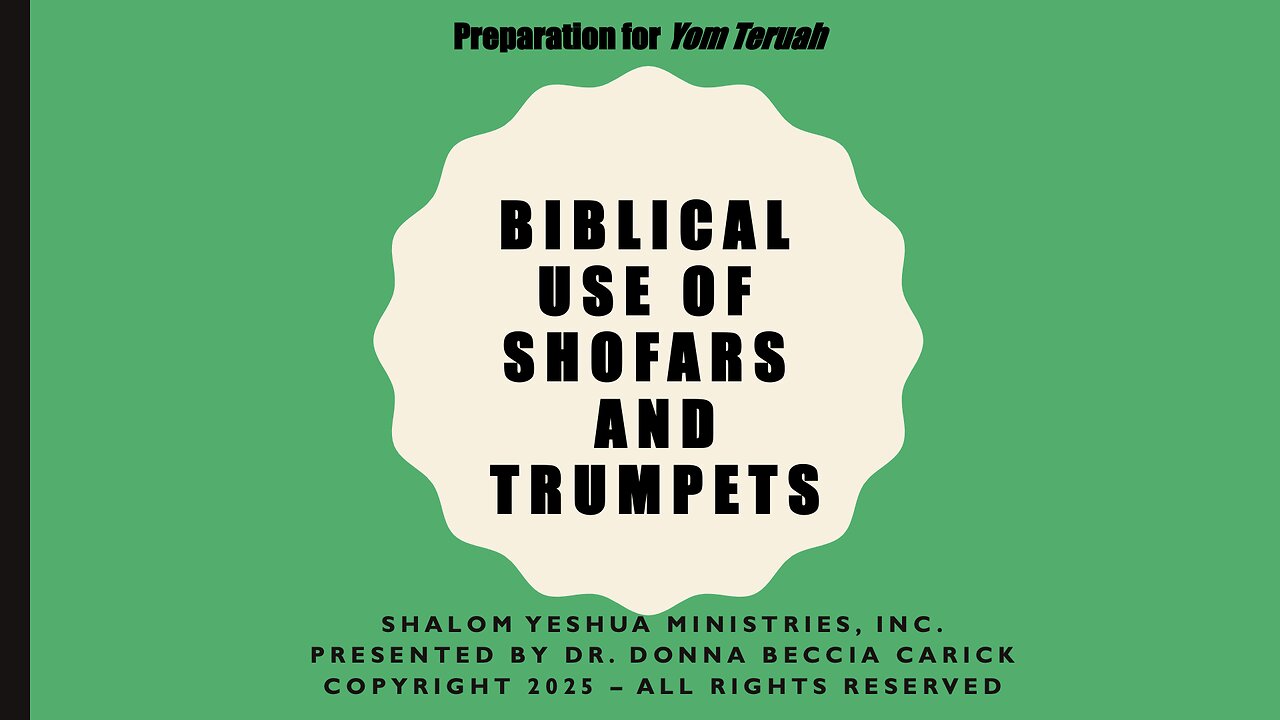 Biblical Use of Shofars and Trumpets
