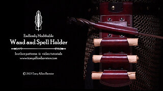 How to make a Leather Wand and Spell Holder For Your Belt.
