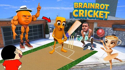 Frankllin & Shinchan Playing Cricket With Tung Tung Tung Sahur & Brainrots | GTA 5