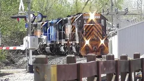 CSX and Wheeling & Lake Erie Trains From Lodi Railroad Museum Depot in Lodi, Ohio April 27, 2025