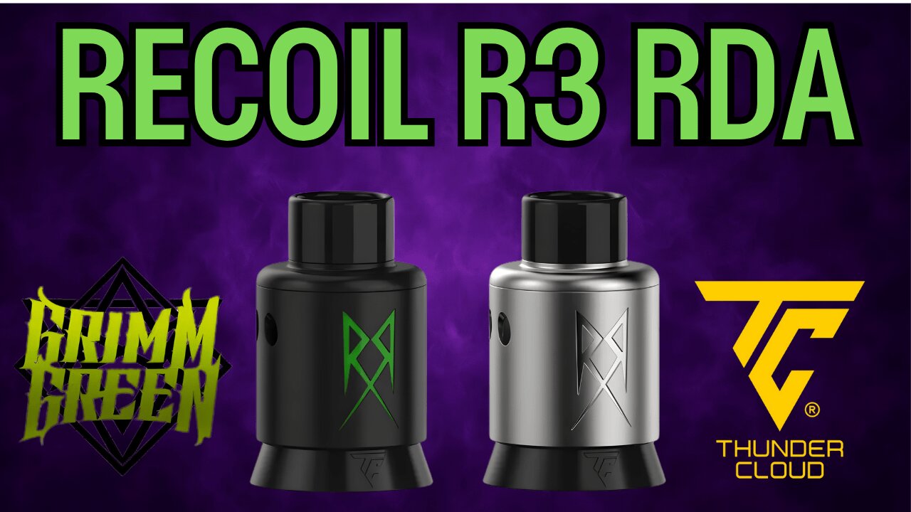 Recoil R3 RDA Grimm Green X Thundercloud - Full Build n Wick Tutorial