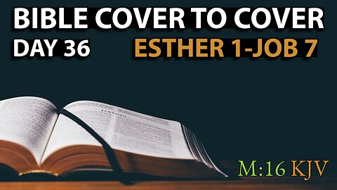 Day 36 | Esther 1 - Job 7 | Bible Cover to Cover