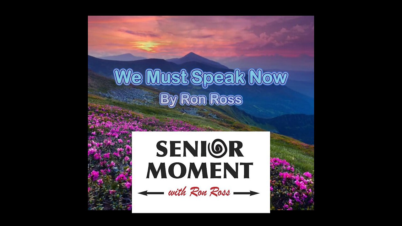 We Must Speak Now
