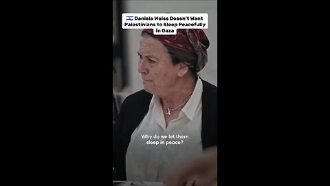 Daniella Weiss: “Why do we let them sleep in peace, I will not let them sleep in peace in Gaza