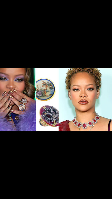 #jewelery #celebrity Rihanna top ruby jewelry whit diamond celebrity expensive luxury jewelry
