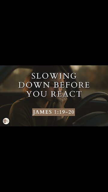 Slowing Down Before You React James 1:19-20