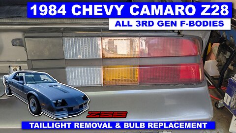 3rd Gen F-body Taillight Removal & Bulb Replacement